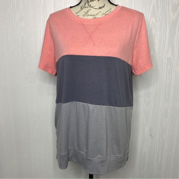 Colorblock short sleeve shirt Size Large - Picture 1 of 8
